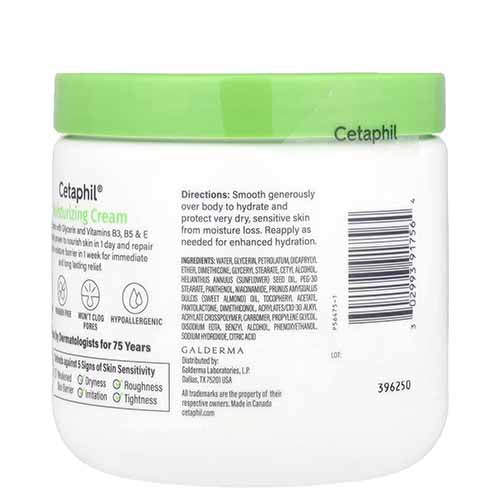 Cetaphil Moisturizing Cream (453g) : Intense Hydration for Dry, Sensitive Skin