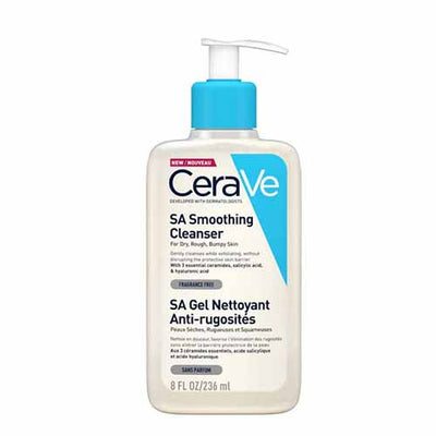 CeraVe SA Smoothing Cleanser (236ml) : Gentle Exfoliation for Smooth, Bumpy Skin